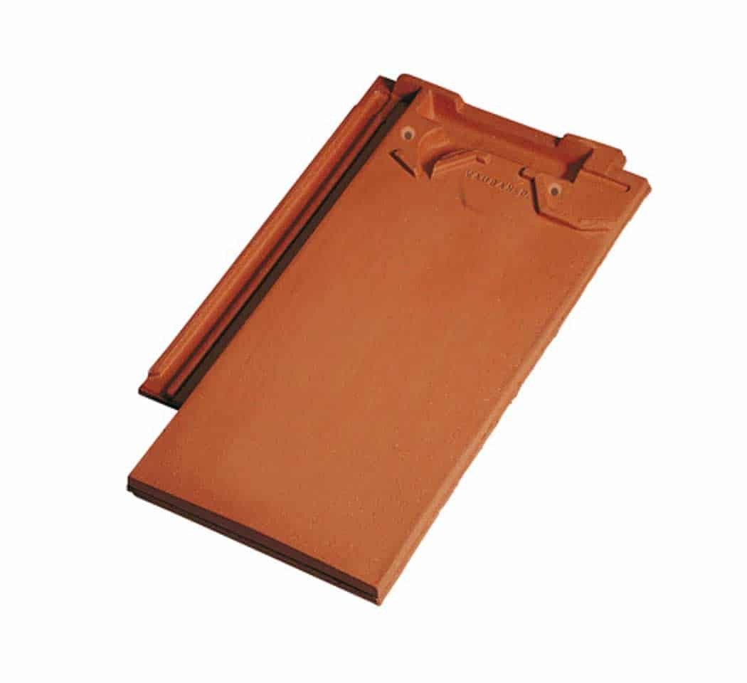 Tuile VAUBAN droite couleur rouge