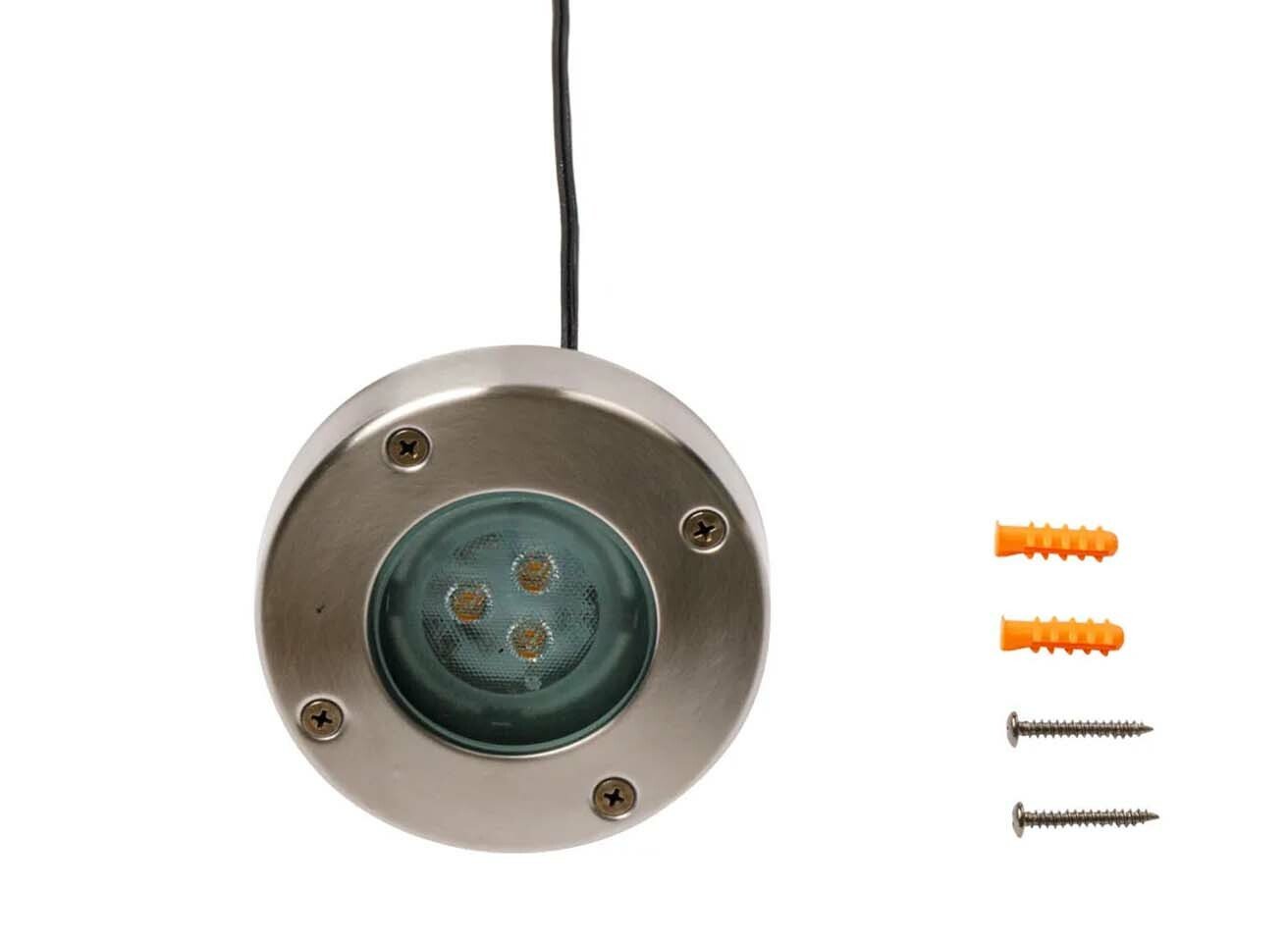 photo d'un spot luminaire en détails et ses fixations