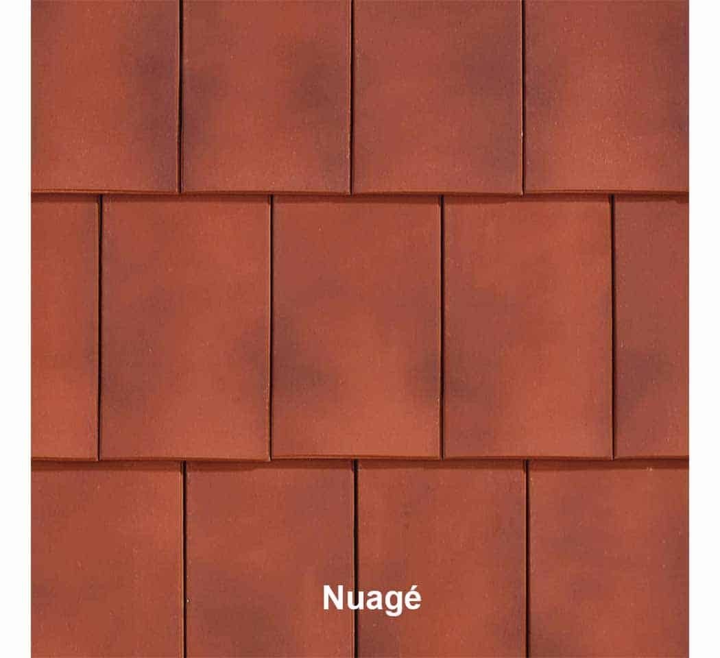 Tuile VAUBAN droite couleur nuagé