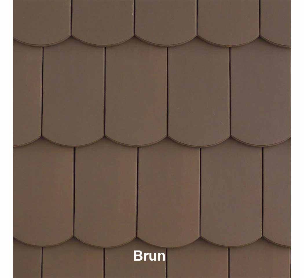 Tuile VAUBAN écaille couleur brune