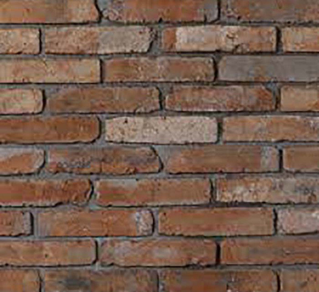 Parement Brique terre cuite Vintage rouge