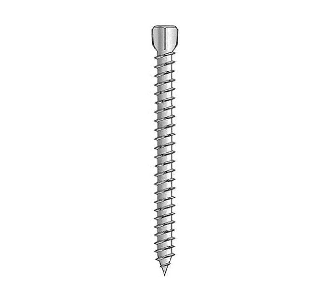 Vis d'ancrage huisserie, tête cylindrique, 7.5 mm x 182 mm