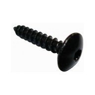 Vis de penture zinguée noire, 6 mm x 20 mm
