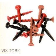 Vis torx inox A2, laquée polyester, 3.5 x30mm, paquet de 100 vis chocolat