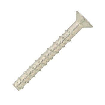 Vignette Vis béton acier zingué tête fraisée 10 mm x 120 mm