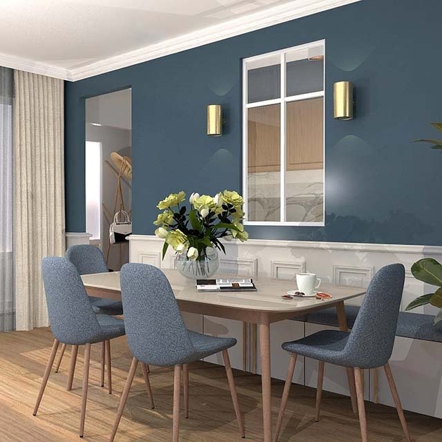 Verrière type atelier 2 vitrages clairs avec 2 traverses décoratives, chassis blanc, largeur 71 cm