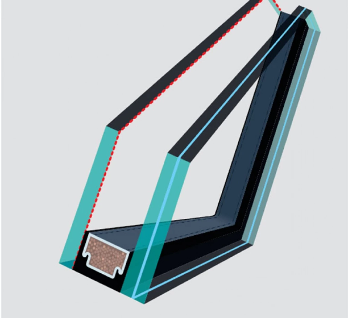 Fenêtre à rotation réhaussée CONFORT PVC, ventilation intégrée - avec bloc  isolant prémonté - 54 cm x 98 cm 