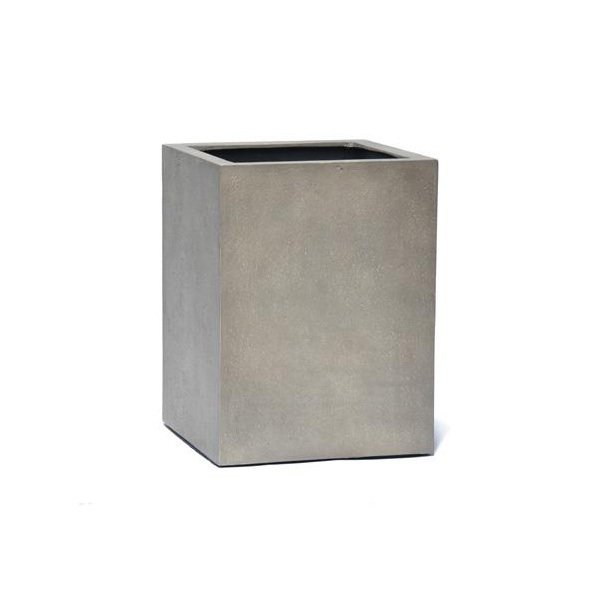 Vase carré Warrington aspect béton