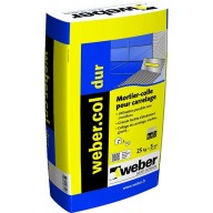 Colle à carrelage webercol dur blanc, 25 kg