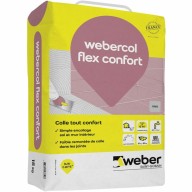 Colle à carrelage webercol flex gris, 15 kg