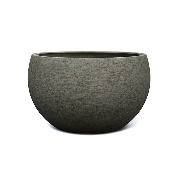 Vase rond évasé Alghero Macchiato MM, aspect sable