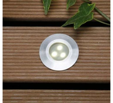 Vignette Spot led encastré Alpha, pour terrasse, blanc