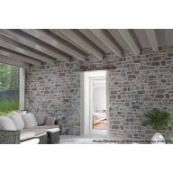 Kit ITE PSE TH31, 100 mm, 20m2 avec parement Manoir gris cendré