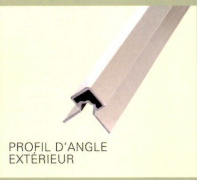 Vignette Profil d'angle extérieur en aluminium, 2700 mm