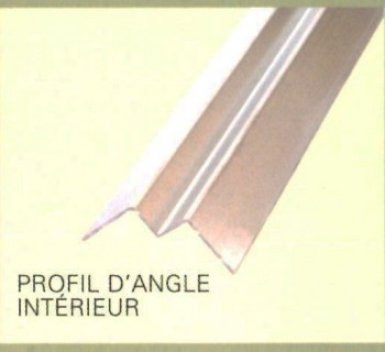Vignette Profil d'angle intérieur en aluminium, 2700 mm