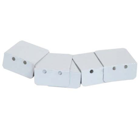 5 arrêts de plaques alu pour profil de bordure 32 mm