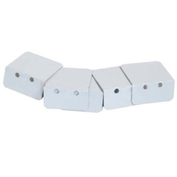 Vignette 5 arrêts de plaques alu pour profil de jonction 32 mm