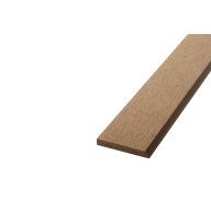 Lame de bardage composite plein, pose ajourée, 2700 x 75 x 10 mm, teck