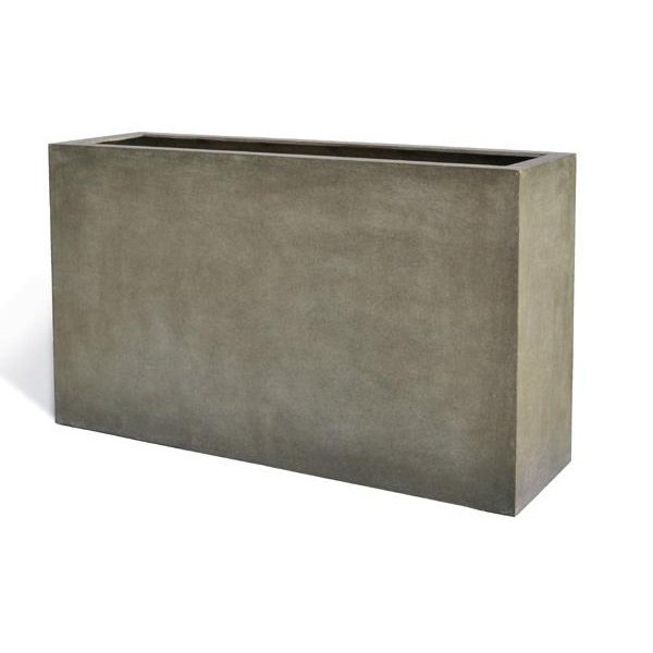Vase haut rectangulaire Belfast L. 150 cm en béton léger