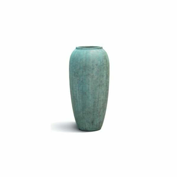 Vase haut cylindrique Bolzano Cuivre vert, aspect Antique