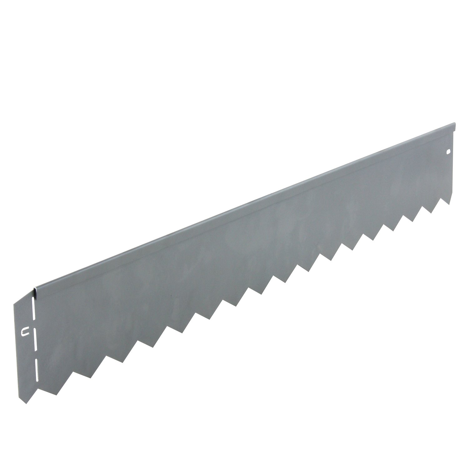 Bordure de pelouse « Serra » en métal galvanisé, grise L 103 cm x H 12 cm