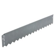 Bordure de pelouse « Serra » en métal galvanisé, grise L 103 cm x H 12 cm
