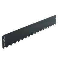 Bordure de pelouse « Serra » en métal galvanisé, anthracite L 103 cm x H 12 cm