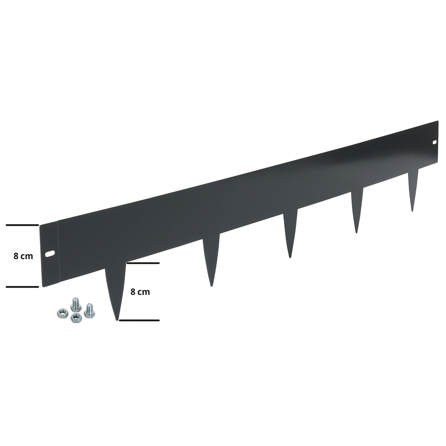 Bordures de pelouse « Spina », anthracite L 103 cm x H 16 cm