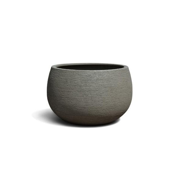 Vase rond évasé Bosa Macchiato GM, aspect sable