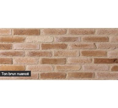 Vignette Parement brique ton brun nuancé