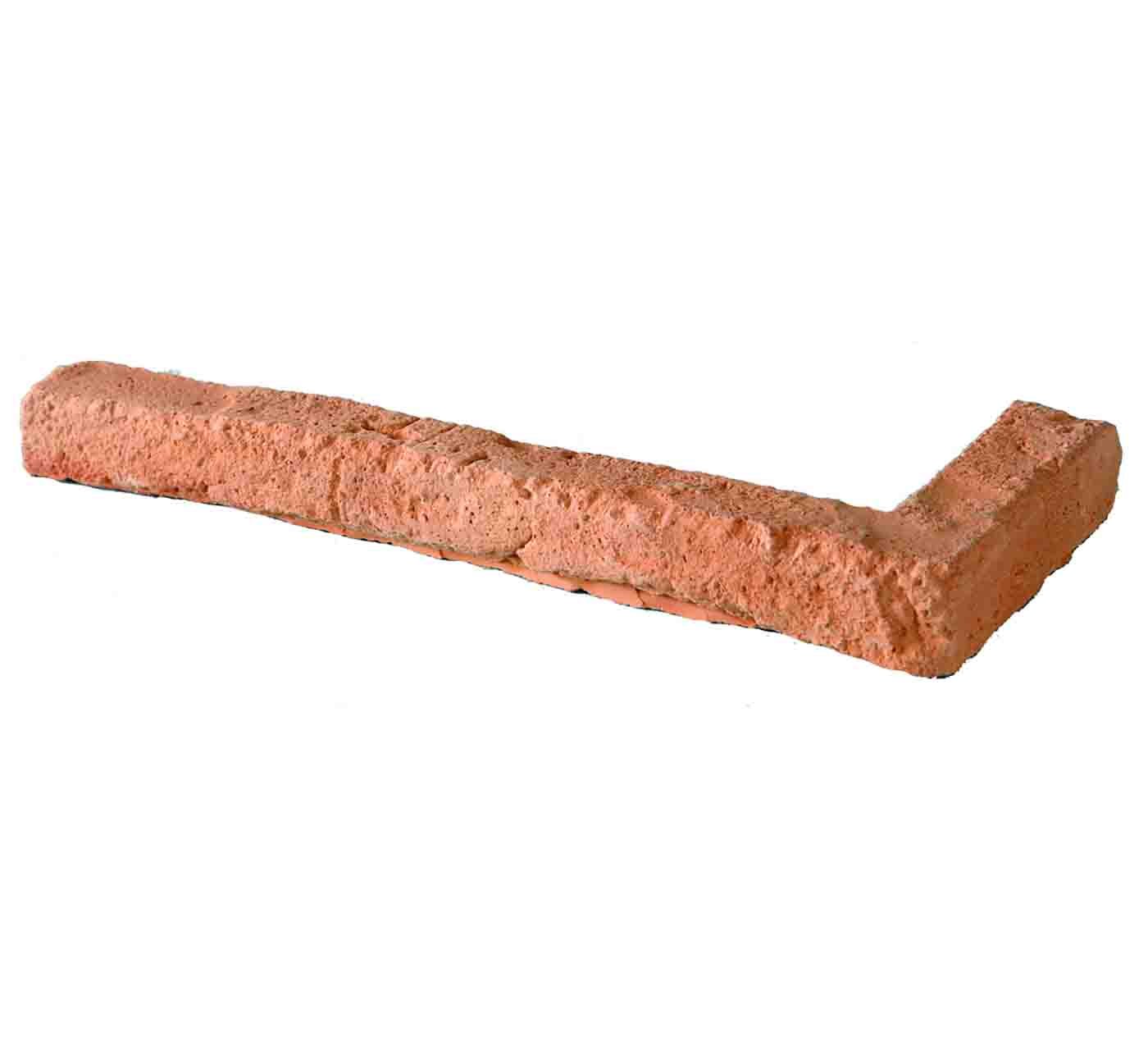 Briquette d'angle rouge