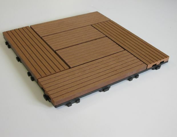Caillebotis Classic en bois composite, teinte COLORADO