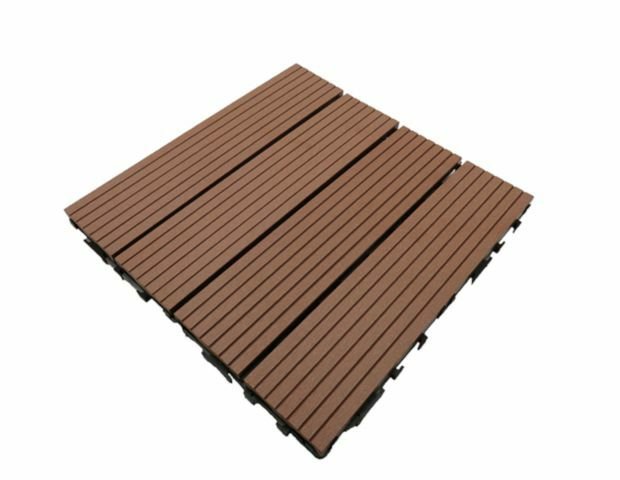 Caillebotis Modular en bois composite, teinte COLORADO