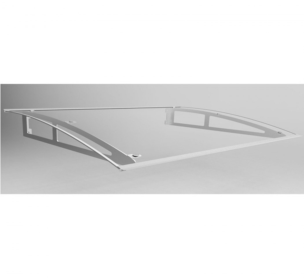 Marquise pour porte d'entrée Cardiff 140x100 Aluminium