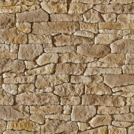 Parement pierre de Causse ton beige nuancé sur treillis