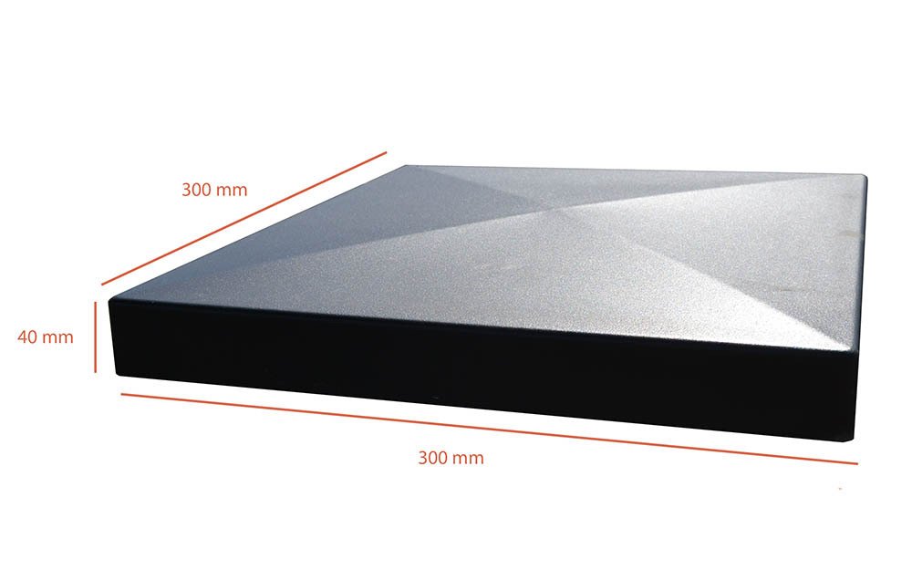 Chapeau de mur béton pointe 30 anthracite : design moderne et élégant