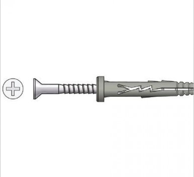 Vignette Chevilles à frapper 6 mm x 30 mm, NHSF, tête plate