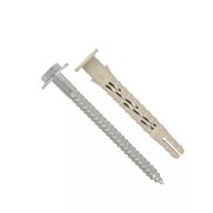 Cheville nylon + vis tête héxagonale à embase 10 mm x 160 mm