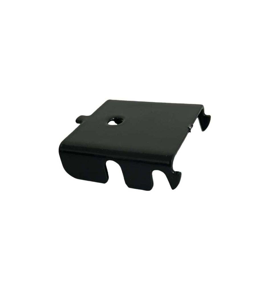 Clip acier gris pour poteau à clips