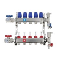 Collecteur 1" Inox pré-monté avec débimètre - 2 sorties