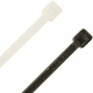 Lot De 100 Colliers De Serrage Rilsan Noir - 360 X 9 Mm - Avec Embase Cheville - Elemat