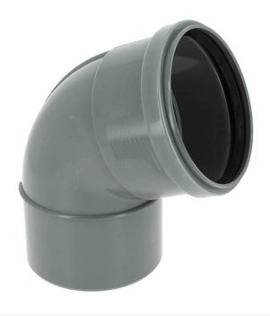 Vignette Coude PVC assainissement M-F, 67°, Ø 160 mm, CR4