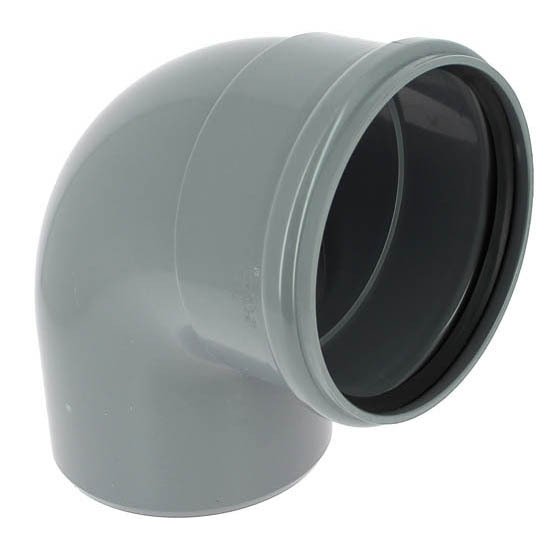 Coude PVC assainissement M-F, 87°, Ø 160 mm, CR4