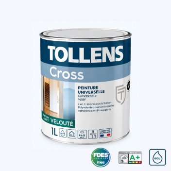 Vignette Peinture 2 en 1, TOLLENS CROSS  impression / finition velours