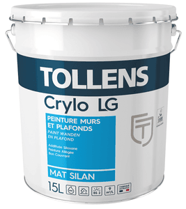Peinture TOLLENS CRYLO MAT SILAN murs et plafonds - bonne couvrance