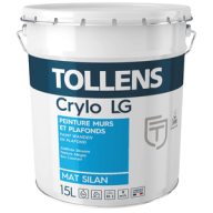Peinture TOLLENS CRYLO MAT SILAN murs et plafonds - bonne couvrance