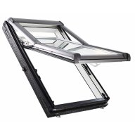 Fenêtre à projection réhaussée PVC, double vitrage PREMIUM, avec bloc isolant et ventilation intégrée - 78 cm x 140 cm