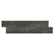 Parement pierre naturelle ETNA, teinte anthracite/charbon, en plaquette