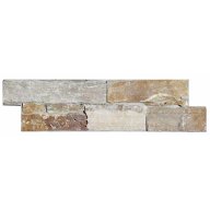 Parement pierre naturelle AUTHENTIK Charlestown, base béton avec agrafe
