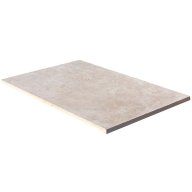 Travertin, dalle de sol ou murale en pierre naturelle CLASSHADE, bords adoucis, surface vieillie, 40,6 cm x 61 cm x 1,2 cm - PALETTE COMPLETE